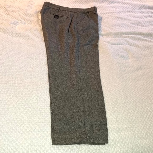 Brooklyn Industries salt and pepper wool blend pants with leather accents - Picture 6 of 6